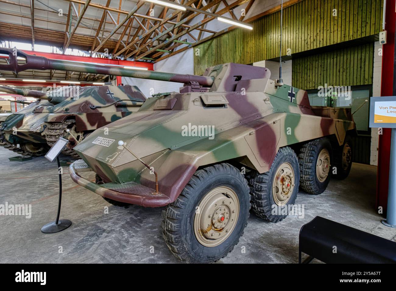 Der Panzermuseum, Münster, Deutschland Stockfoto