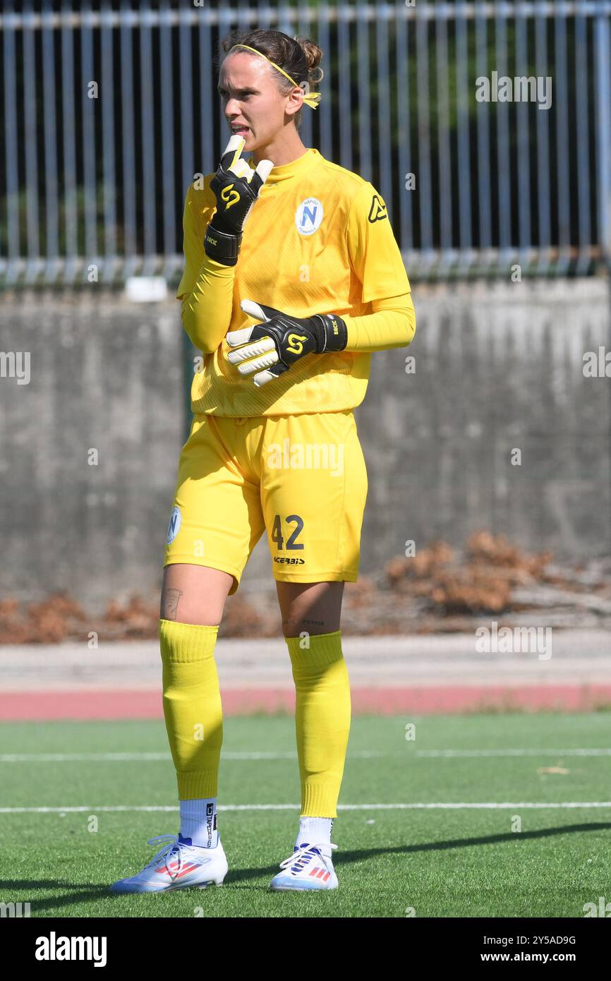 Cercola, Italien. September 2024. Doris Bacic von Napoli Femminile Look während des Fußballs – italienische Serie A Frauen zwischen Napoli Femminile vs US Sassuolo im Giuseppe Piccolo Stadium am 20. September 2024 in Cercola, italien (Credit Image: © Agostino Gemito/Pacific Press via ZUMA Press Wire) NUR REDAKTIONELLE VERWENDUNG! Nicht für kommerzielle ZWECKE! Quelle: ZUMA Press, Inc./Alamy Live News Stockfoto