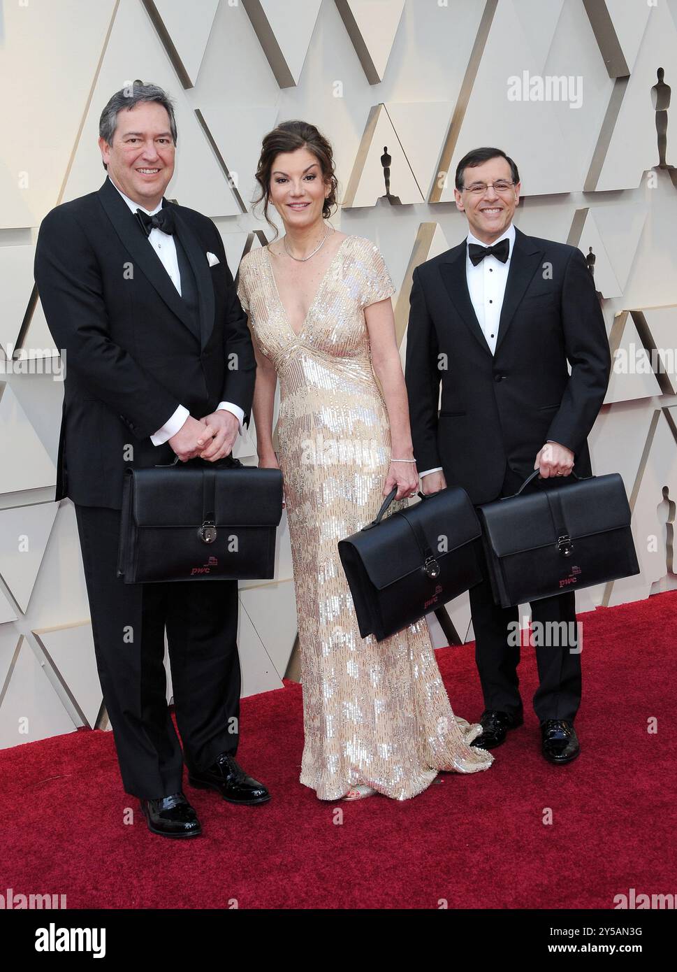 PricewaterhouseCoopers Vertreter auf der 91. jährlichen Academy Awards gehalten am Hollywood und Highland in Los Angeles, USA, am 24. Februar, 2019. Stockfoto