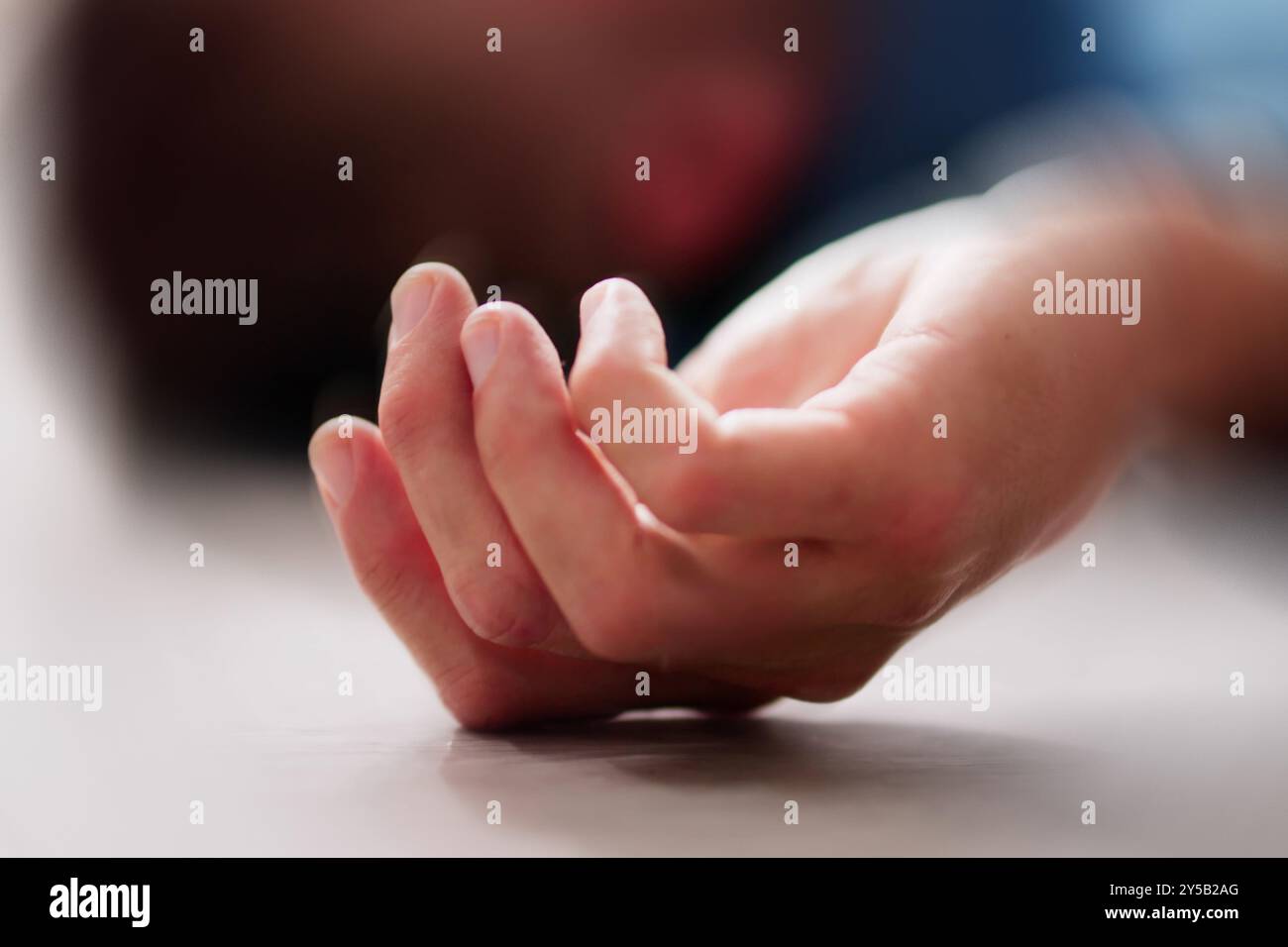 Epilepsie-Anfall. Mann Mit Überdosis-Versagen. Medizinische Gesundheit Stockfoto