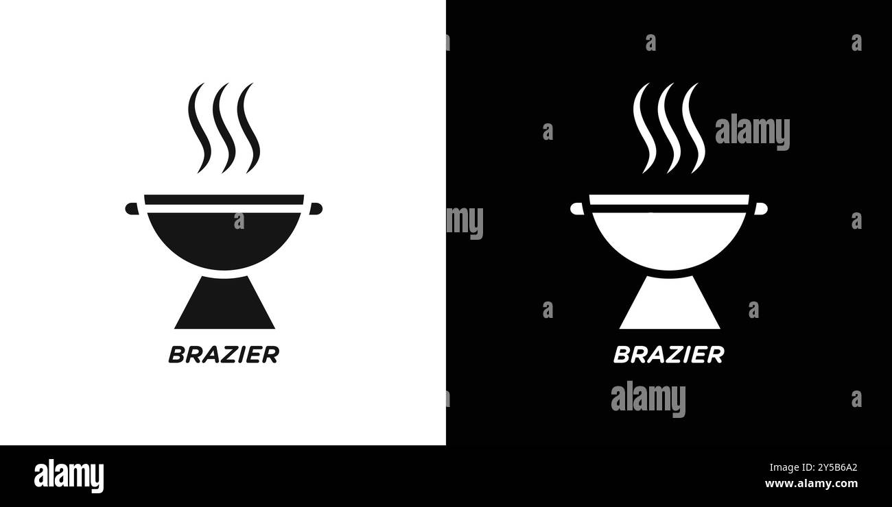 Brazier-Symbol Vektor-Logo-Set-Kollektion oder Bundle Pack-Gruppe Stock Vektor