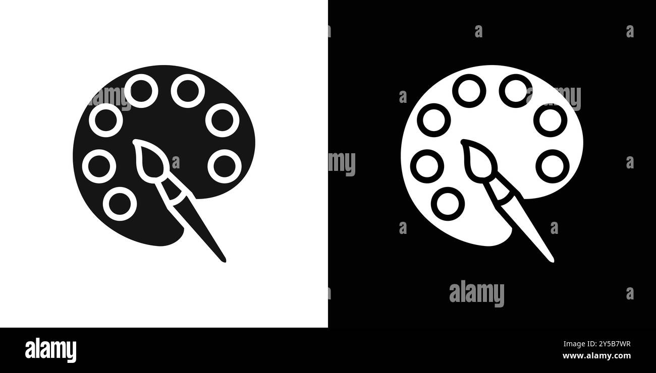 Palette Farbsymbol Vektor Logo Set Collection oder Bundle Pack Group Stock Vektor