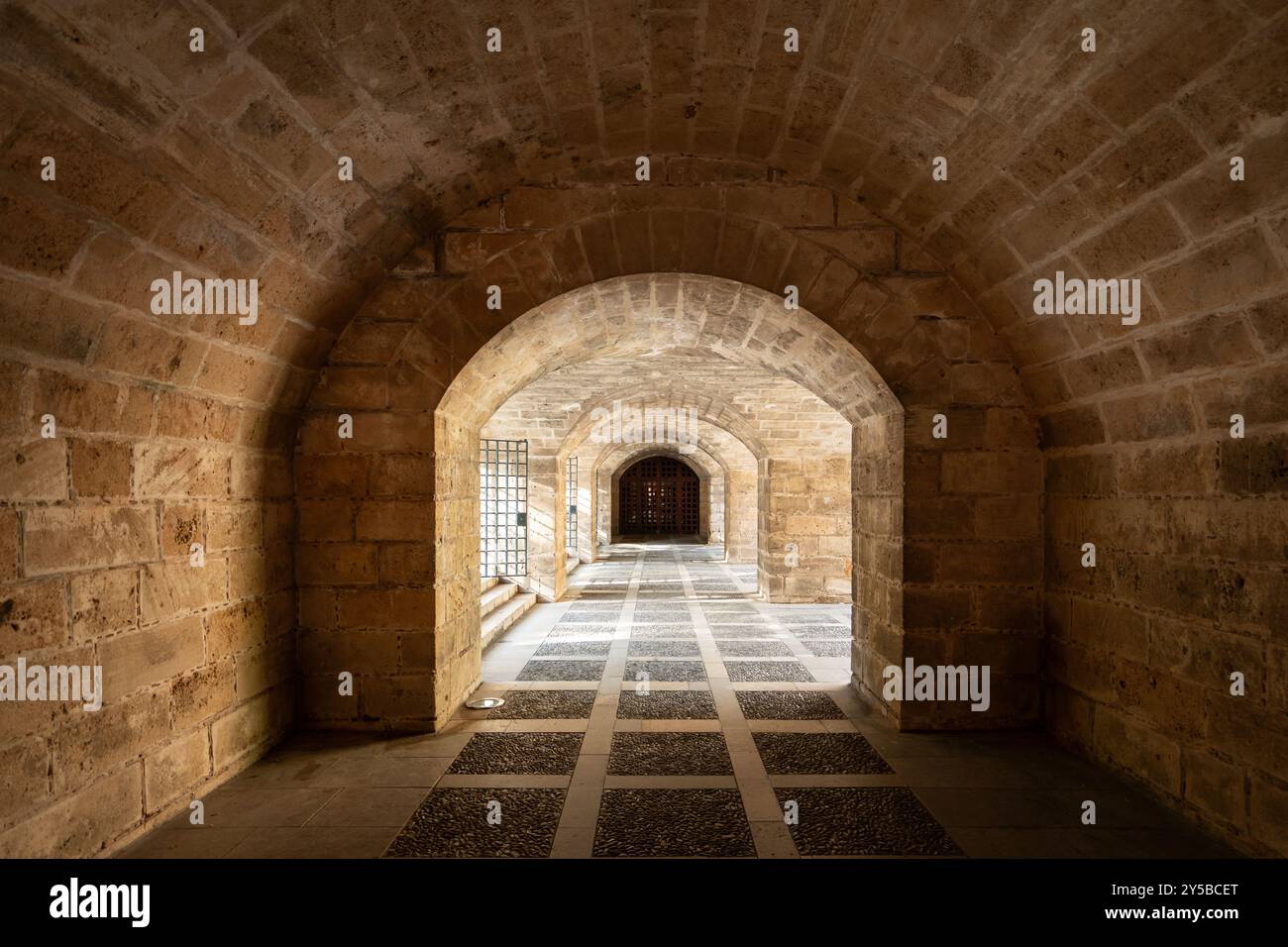 Gotische Gewölbe der Kathedrale von Palma, Mallorca Stockfoto