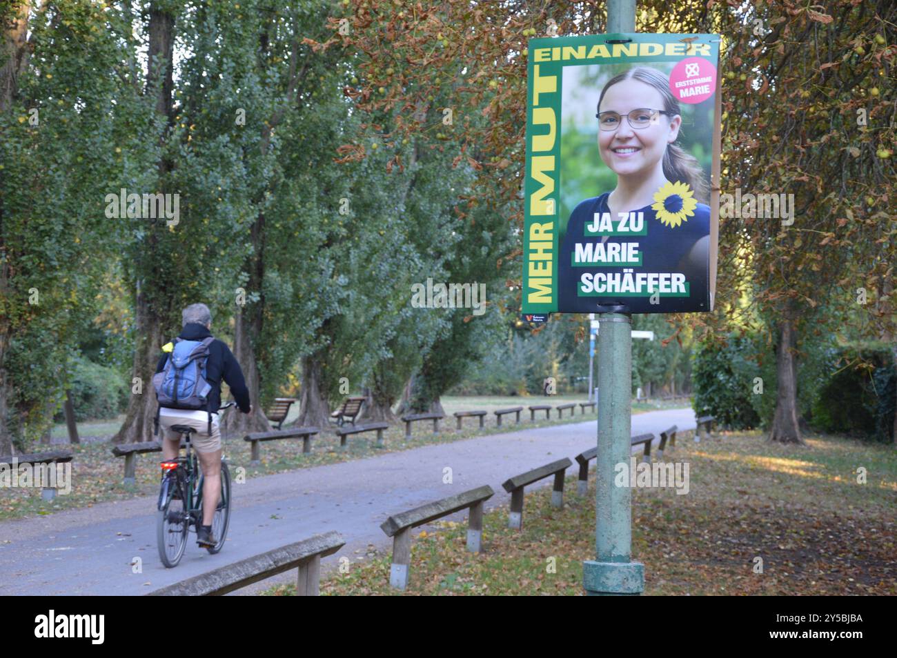 Potsdam, Deutschland - 20. September 2024 - Wahlplakate in Potsdam zur Landtagswahl 2024 Brandenburg. (Foto: Markku Rainer Peltonen) Stockfoto