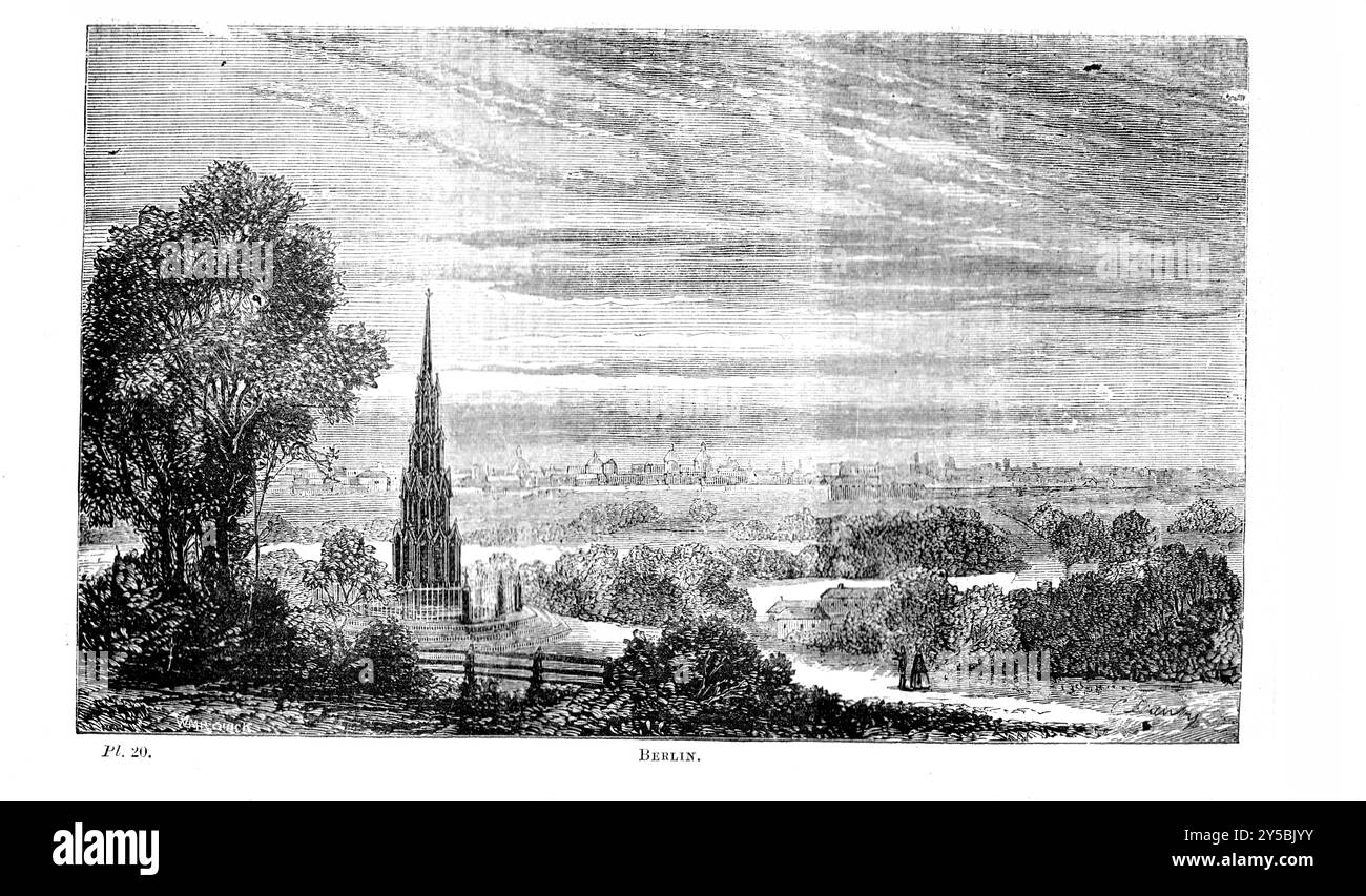 Platte 20 - Berlin - BEETONS GEOGRAPHIEWÖRTERBUCH. A Universal Gazetteer, veröffentlicht von London Ward, Lock and Tyler 1868 Stockfoto