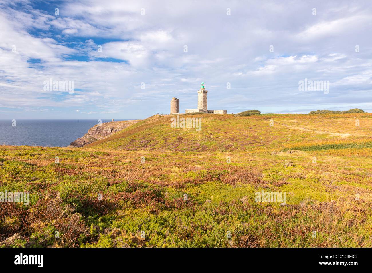 Phare du Cap Fréhel, Cap Fréhel, Plévenon, Côtes-d'Armor, Frankreich Stockfoto