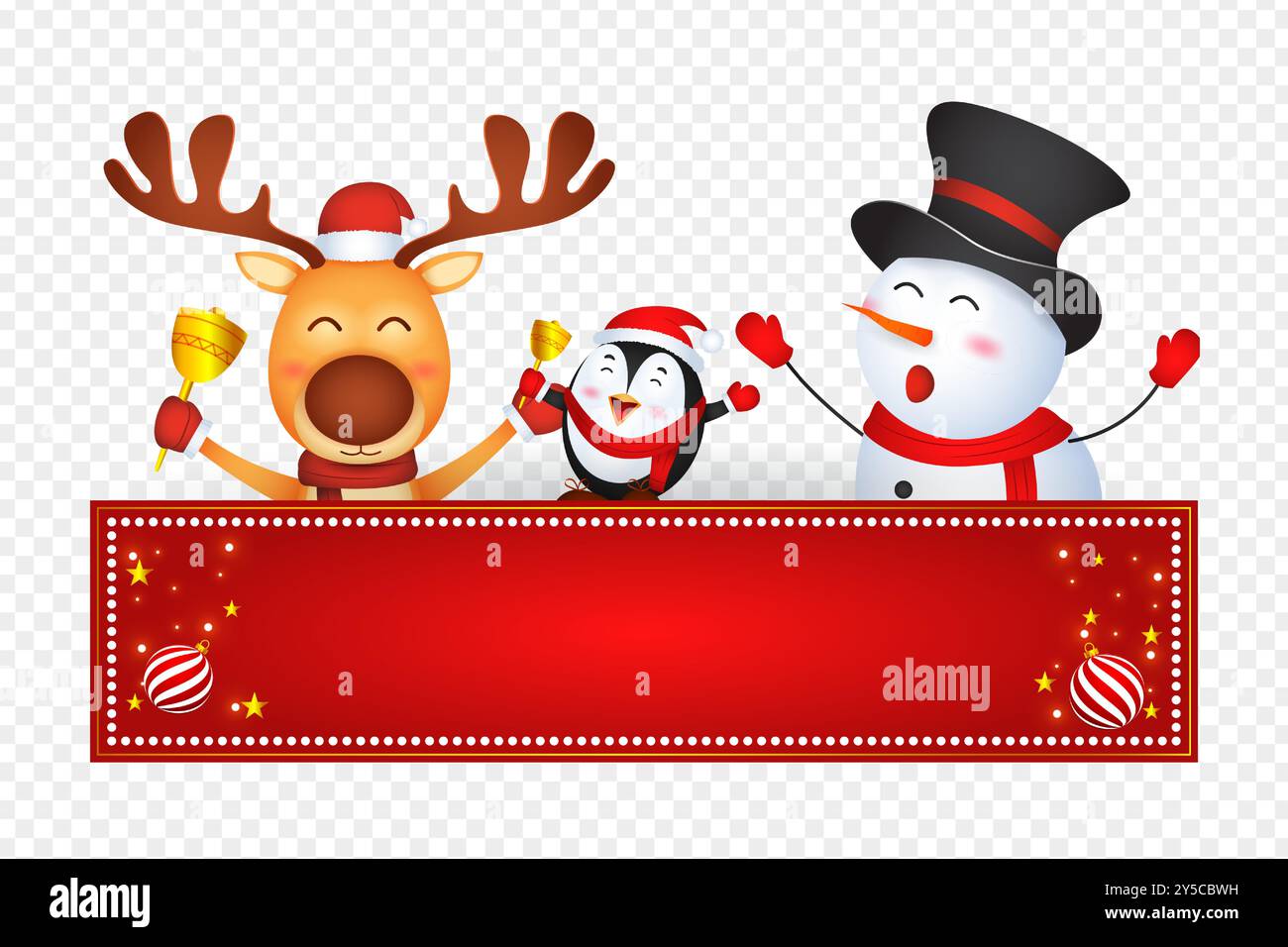 Vektor-Illustration des Weihnachtsstrickfilms auf transparentem Hintergrund Stock Vektor