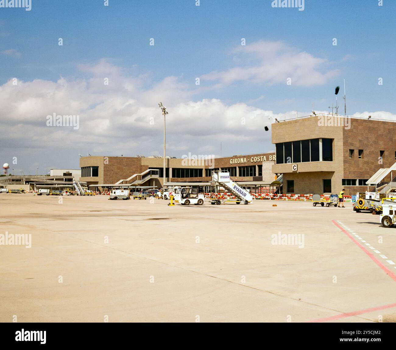 Flughafen Girona, Costa Bravo, Katalonien, Spanien, Europa. Stockfoto