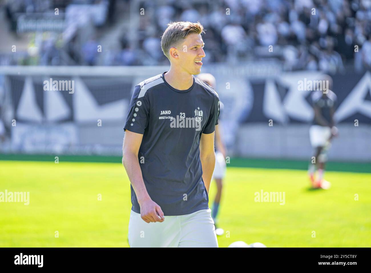 Chemnitz, Deutschland 21. September 2024: Regionalliga Nordost - 2024/2025 - Chemnitzer FC gegen Hertha Zehlendorf im Bild: Felix Müller/Müller (Chemnitz) Stockfoto