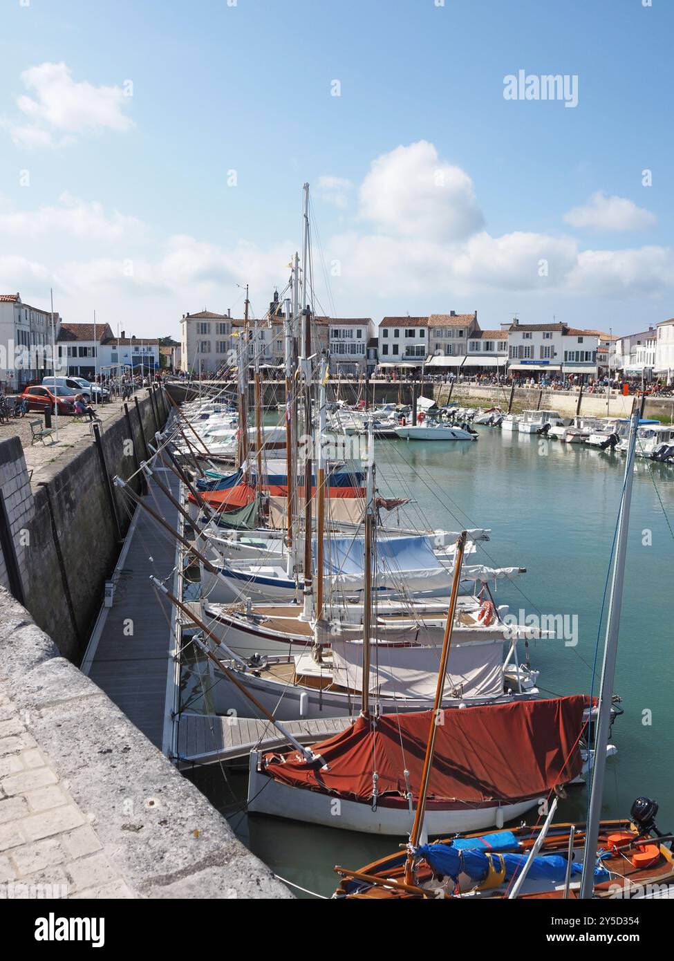 Der Hafen, La Flotte, Île de Ré Stockfoto