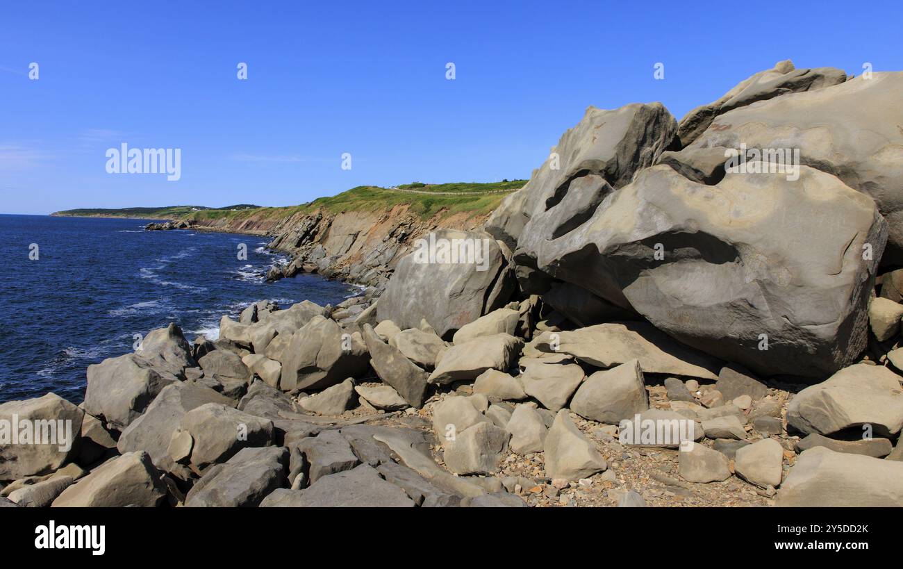 Die Küste von Nova Scotia bei Cheticamp in Kanada Stockfoto