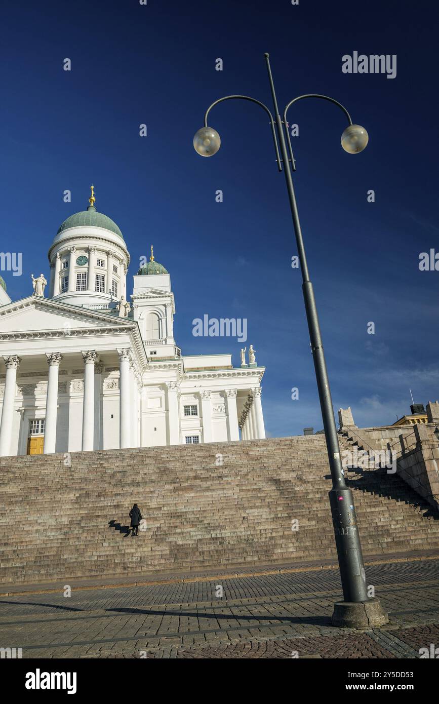 Helsinki Kathedrale Wahrzeichen im Senat quadratische Finnland Stockfoto
