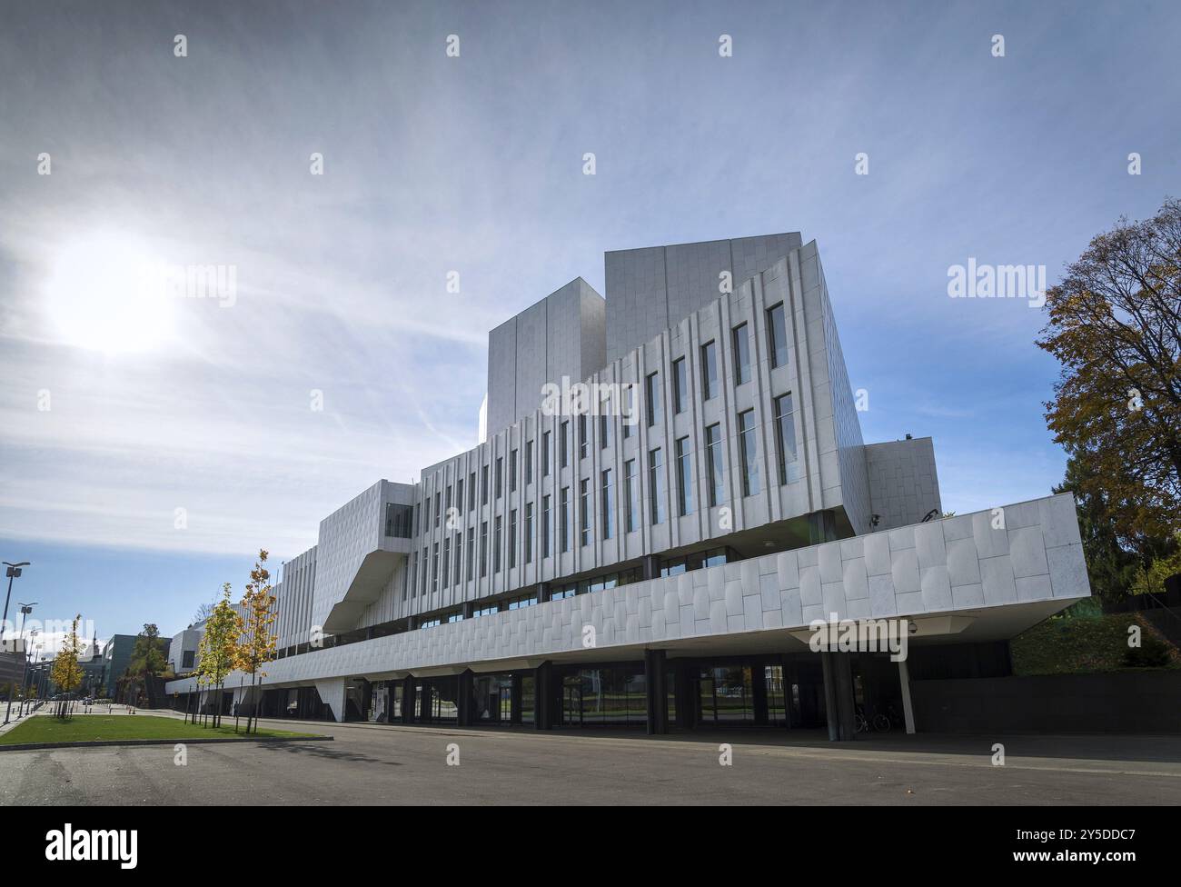 Finlandia Hall Wahrzeichen Gebäude in helsinki Stadt finnland vom berühmten finnischen Architekten Alvar Aalto Stockfoto