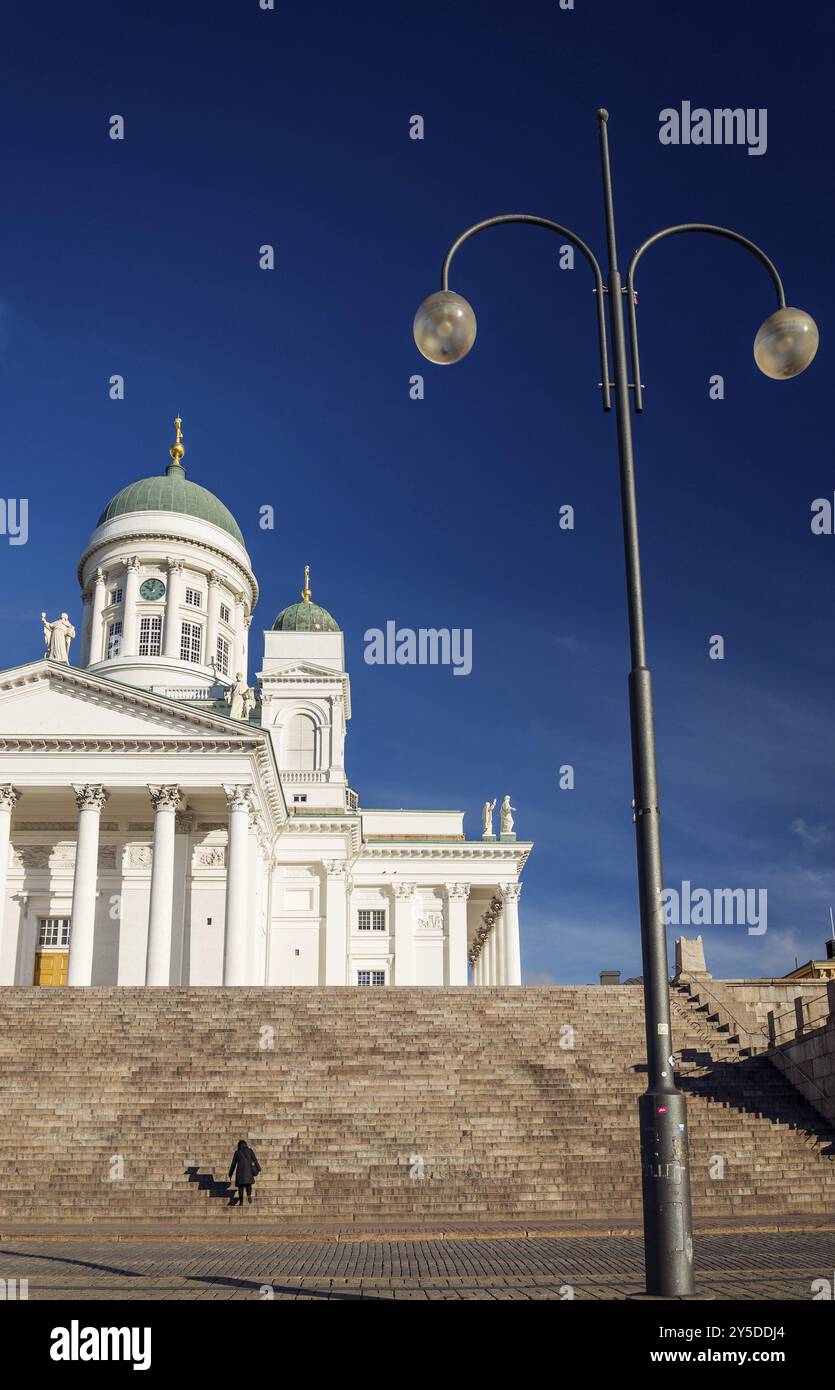 Helsinki Kathedrale Wahrzeichen im Senat quadratische Finnland Stockfoto