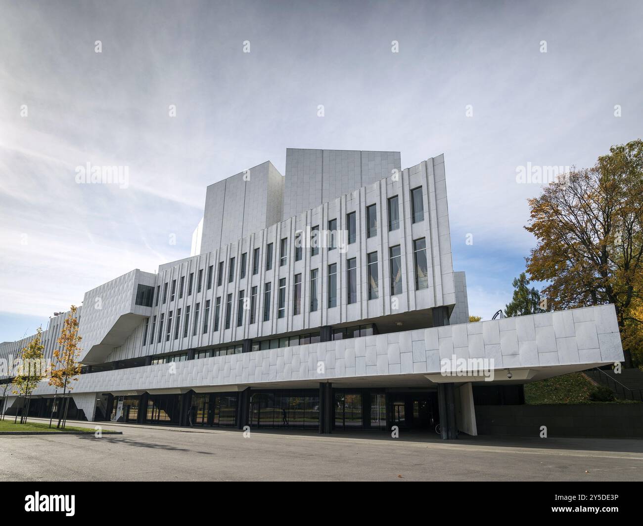 Finlandia Hall Wahrzeichen Gebäude in helsinki Stadt finnland vom berühmten finnischen Architekten Alvar Aalto Stockfoto