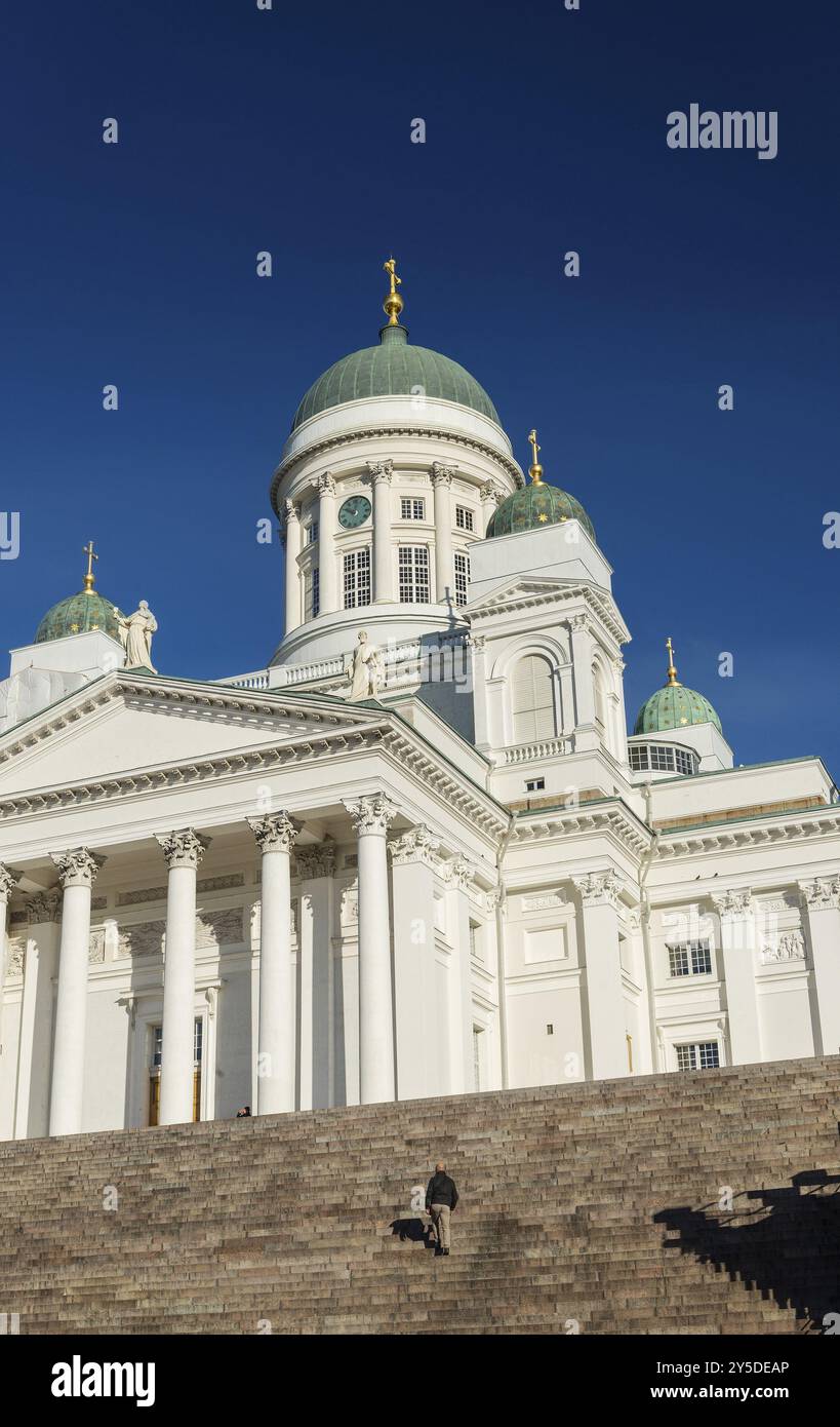 Helsinki Kathedrale Wahrzeichen im Senat quadratische Finnland Stockfoto