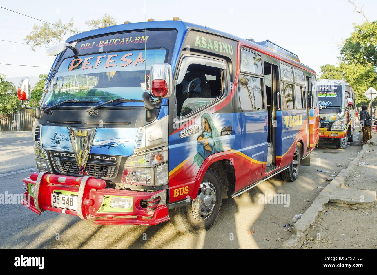 Microlet Bus in dili Ost-timor Stockfoto