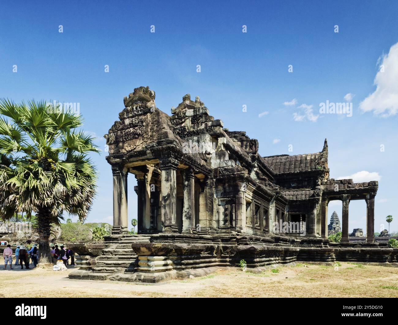 Ankgor wat berühmte buddhistische alte Wahrzeichen Tempel Ruinen Detail in der Nähe von siem Reap kambodscha Stockfoto
