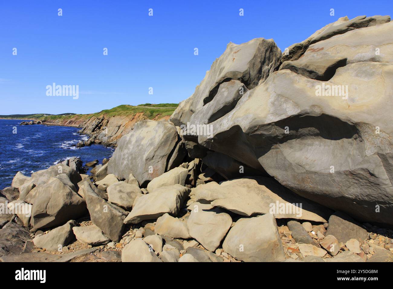 Die Küste von Nova Scotia bei Cheticamp in Kanada Stockfoto