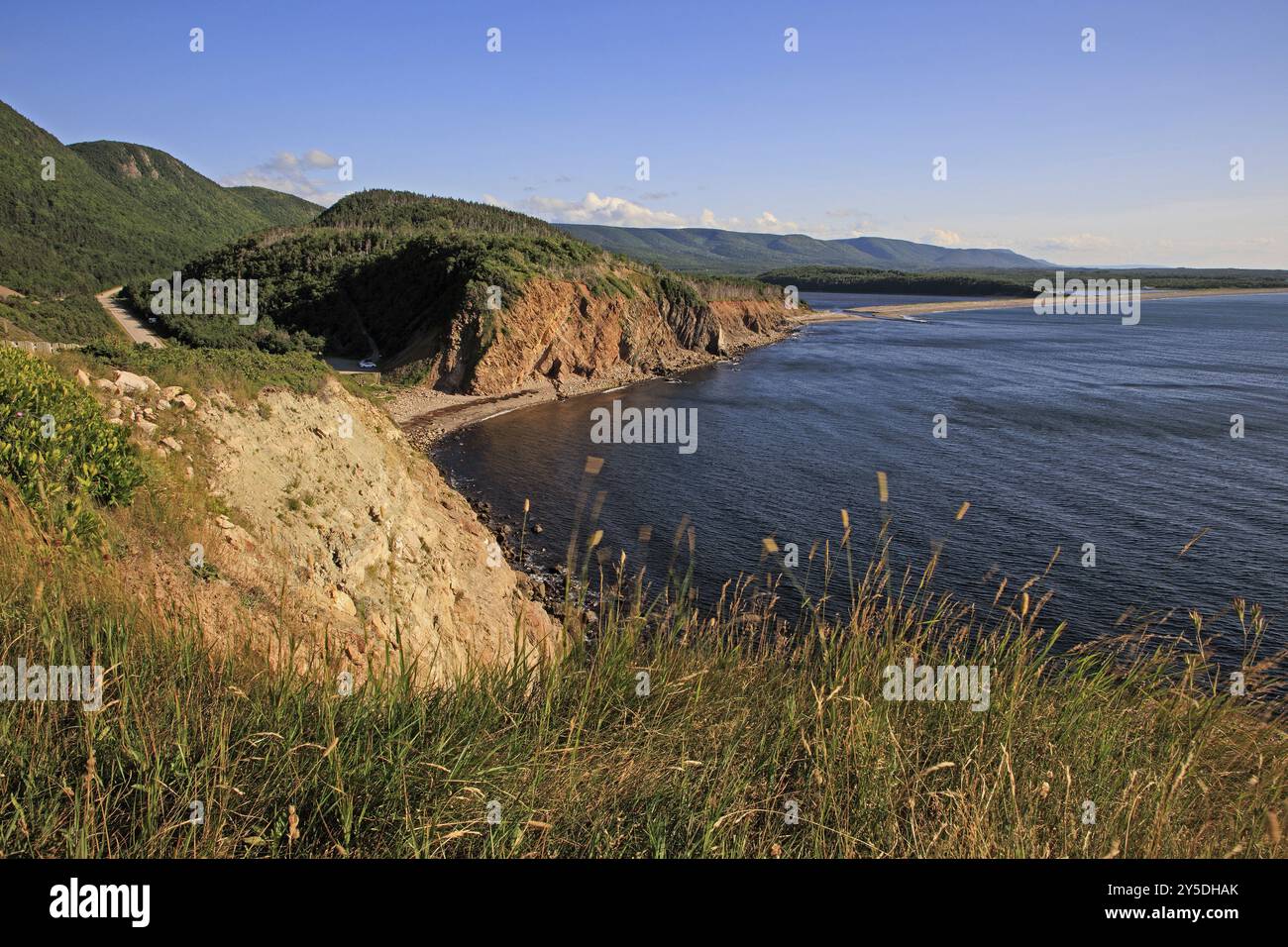 Die Küste des Cape Breton Highlands National Park in Kanada Stockfoto