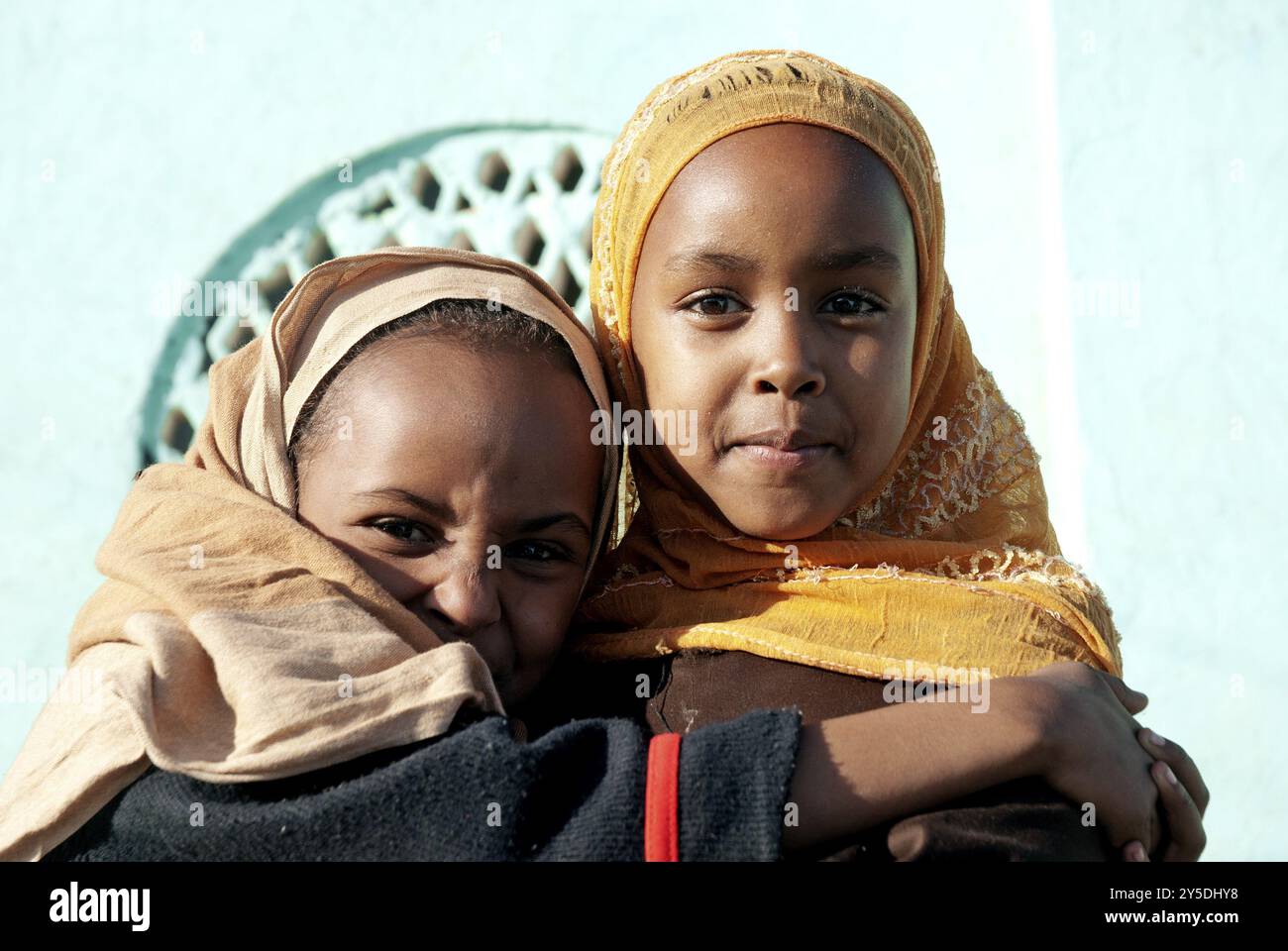 Afrikanische muslimische Mädchen in harar äthiopien Stockfoto