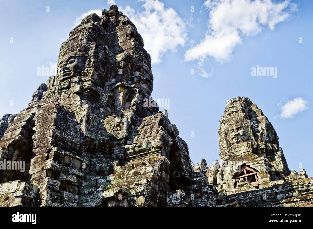 Ankgor wat berühmte buddhistische alte Wahrzeichen Tempel Ruinen Detail in der Nähe von siem Reap kambodscha Stockfoto