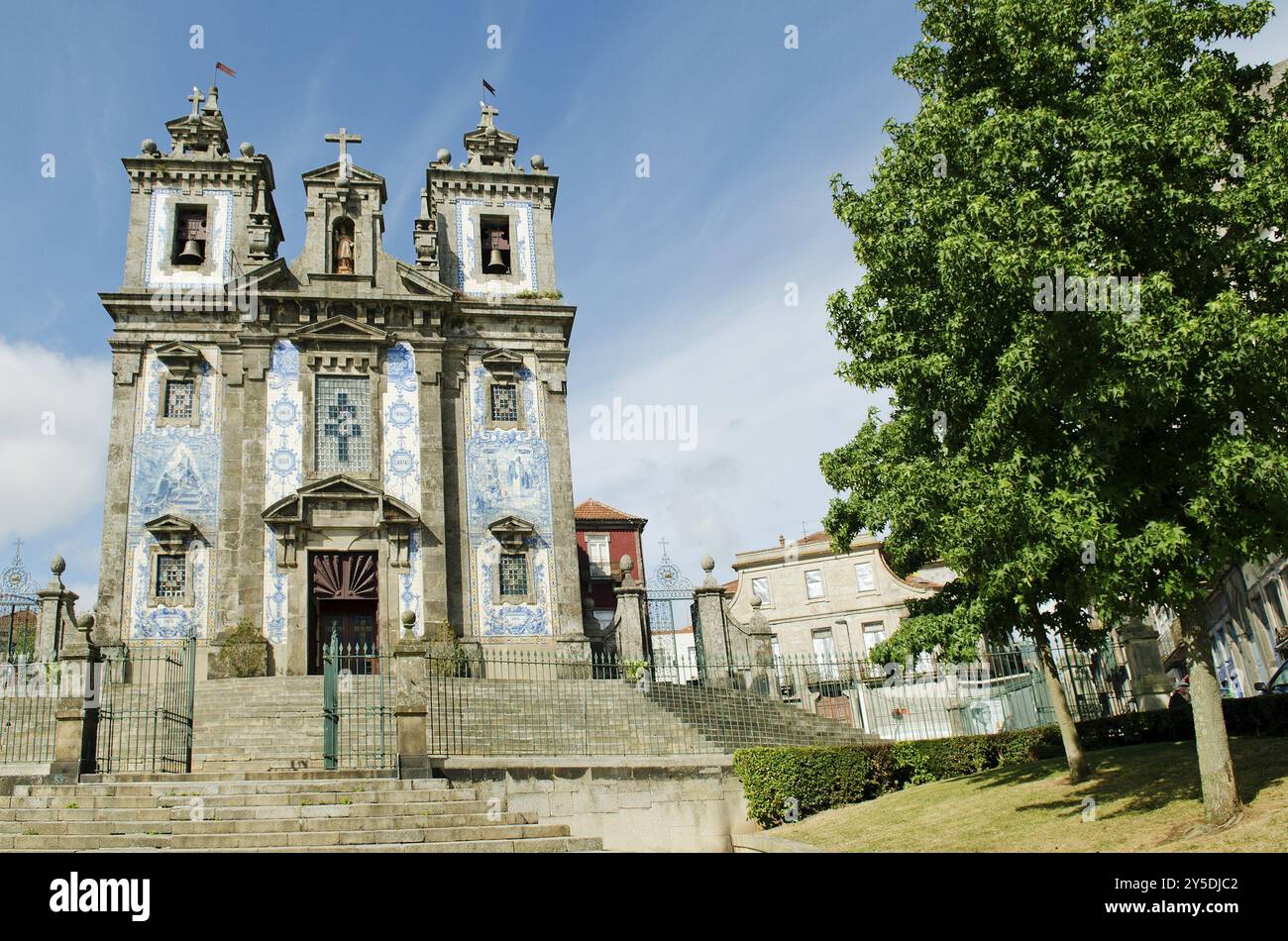 Barockkirche Santo ildefonso in porto portugal Stockfoto