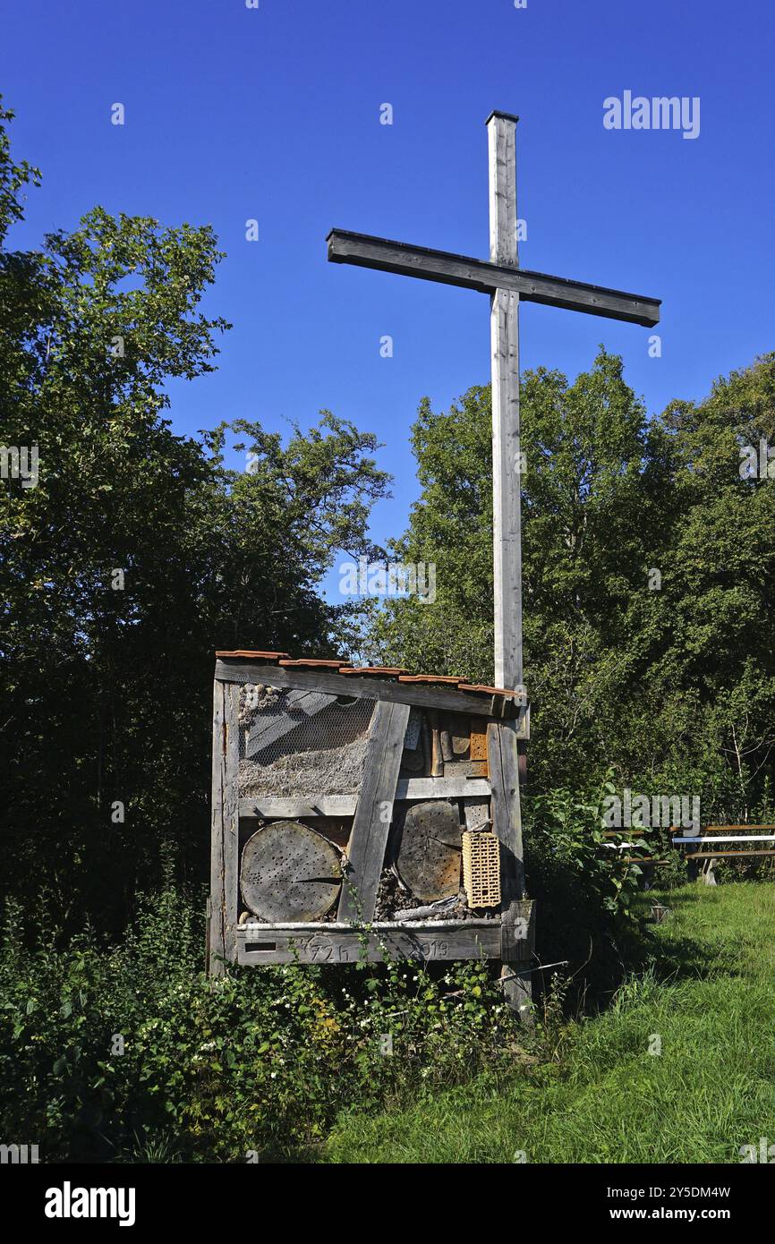 Insektenhaus, Insektennisthilfe, Insektenhotel, Insektenhaus, Insektennisthilfe, Insektenhotel Stockfoto