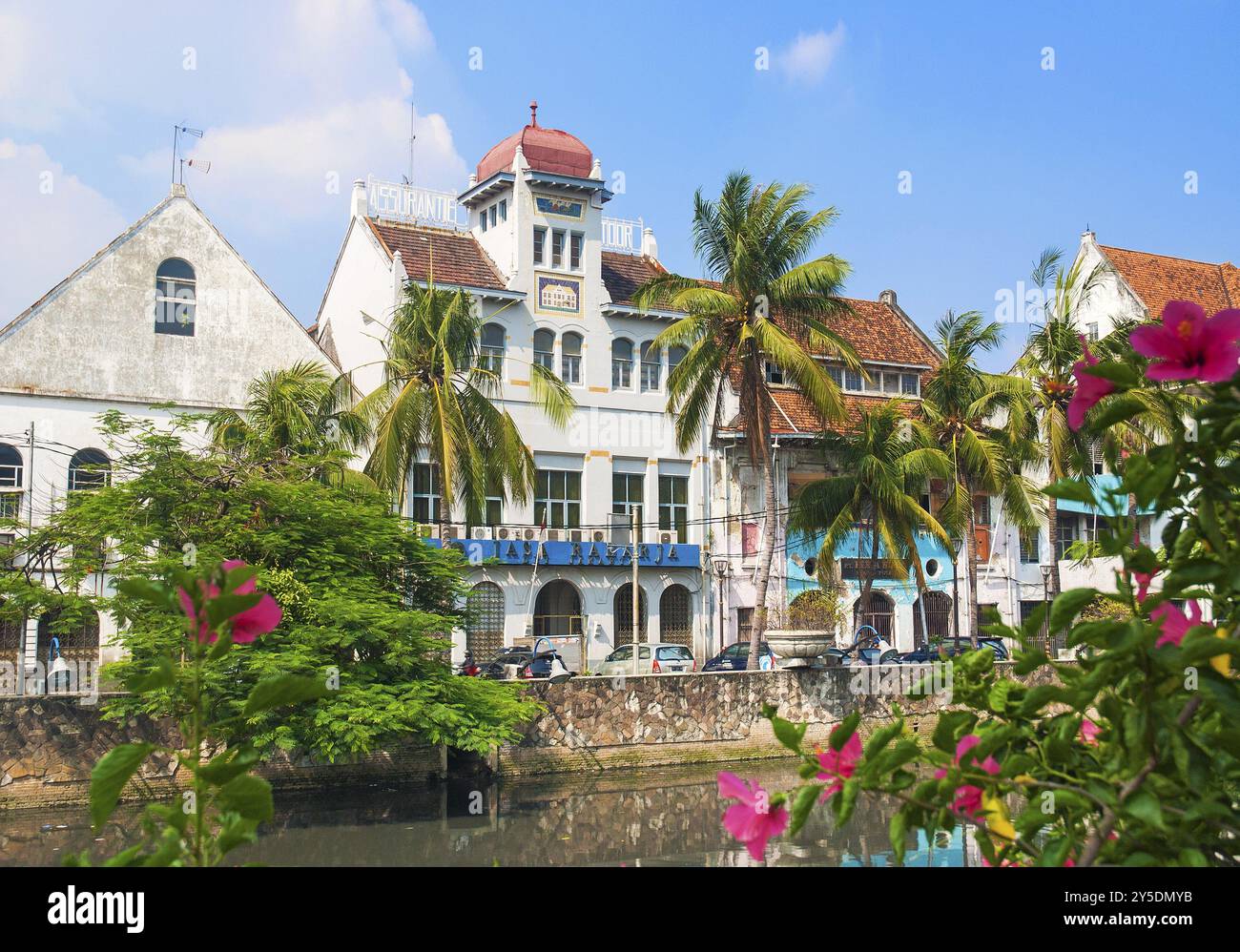 Niederländische Kolonialgebäude in der Altstadt von jakarta indonesien Stockfoto