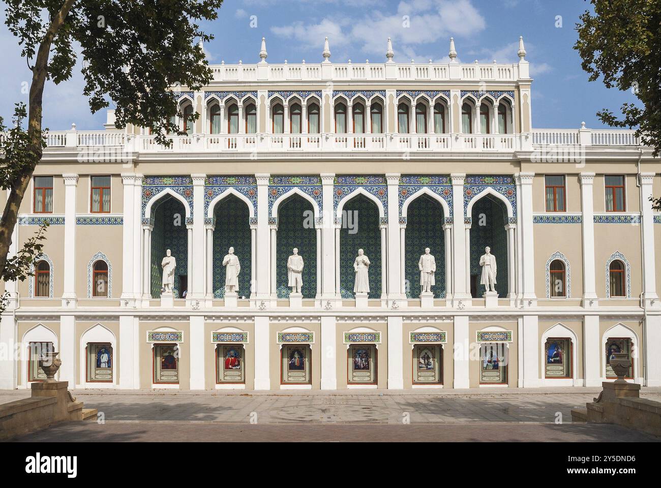 Architektur in baku aserbaidschan Straße Stockfoto