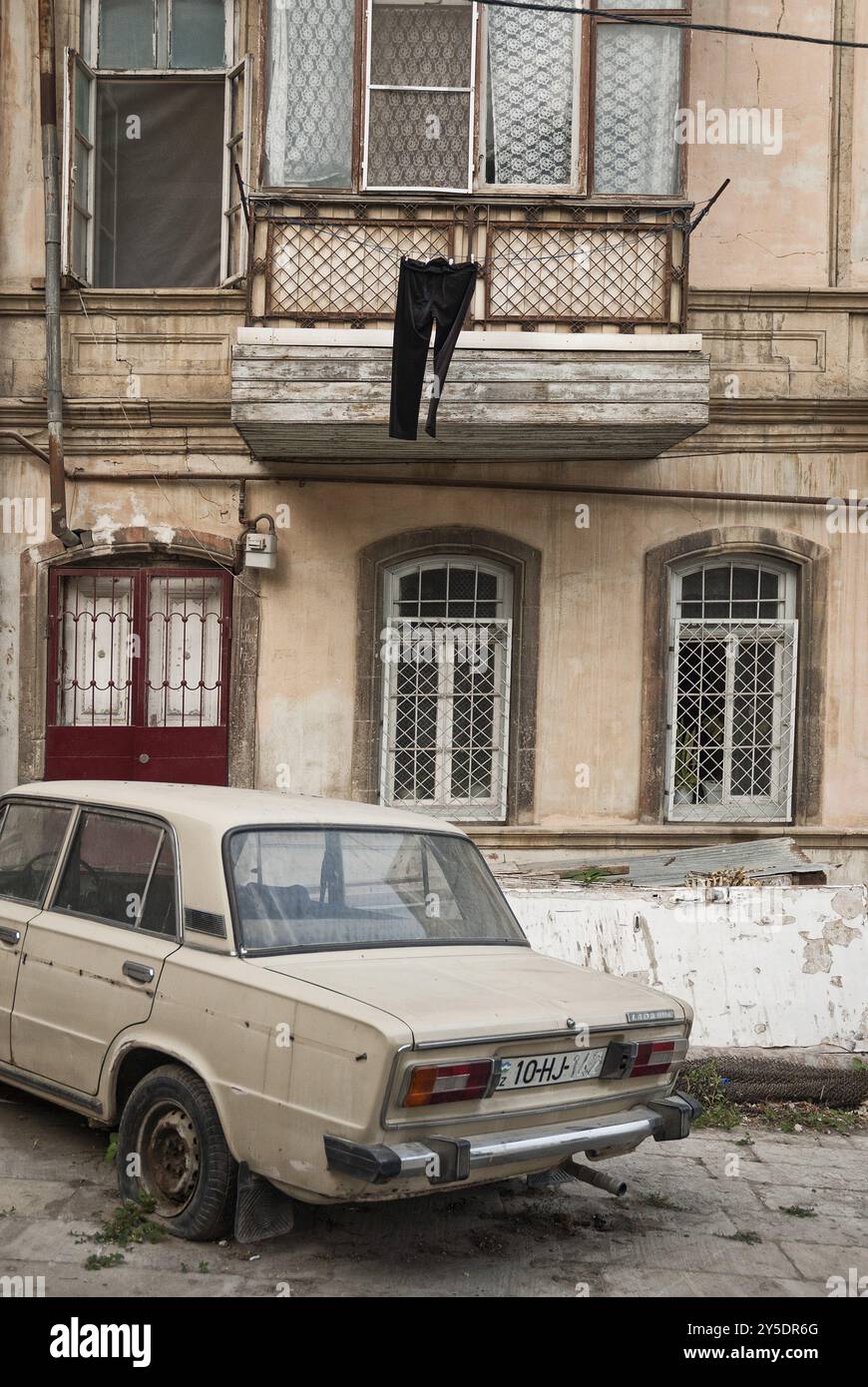 Architektur in baku aserbaidschan Straße Stockfoto
