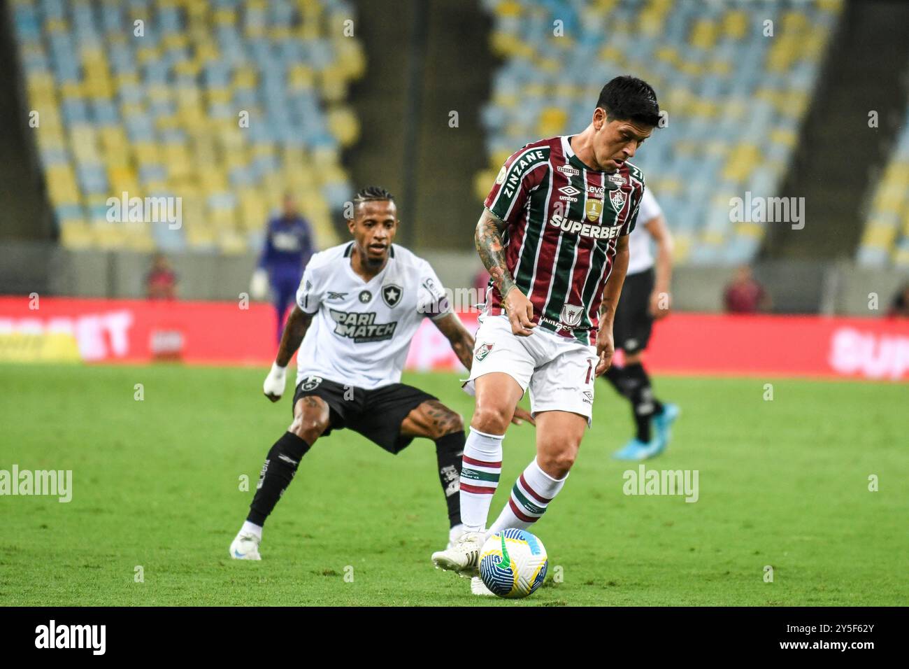 Rio, Brasilien - 21. September 2024: Deutscher Cano-Spieler im Spiel zwischen Fluminense und Botafogo bei der brasilianischen Meisterschaft, 27. Runde in Maracana Sta Stockfoto