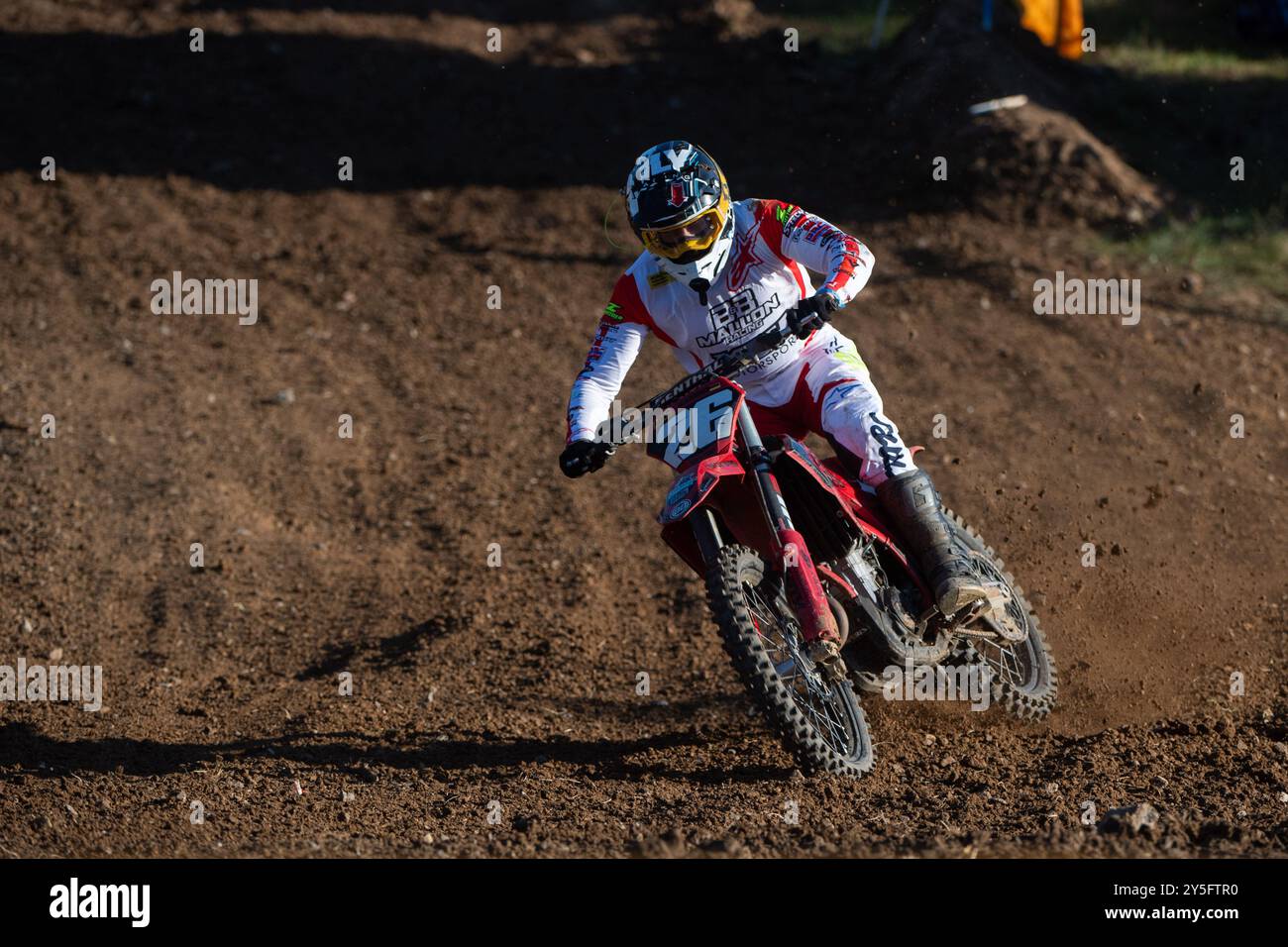 Mike Stender (Deutschland, GasGas, B&B Mallon Racing, #26), GER, Motocross, ADAC MX Masters Holzgerlingen, Saisonfinale, 21.09.2024 Foto: Eibner-Pressefoto/Michael Memmler Stockfoto