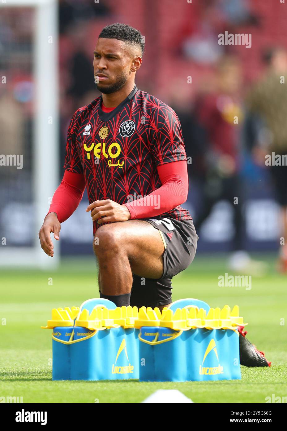 Sheffield, Großbritannien. September 2024. Tyrese Campbell von Sheffield Unitededwährend des Sky Bet Championship Matches in der Bramall Lane, Sheffield. Der Bildnachweis sollte lauten: Simon Bellis/Sportimage Credit: Sportimage Ltd/Alamy Live News Stockfoto