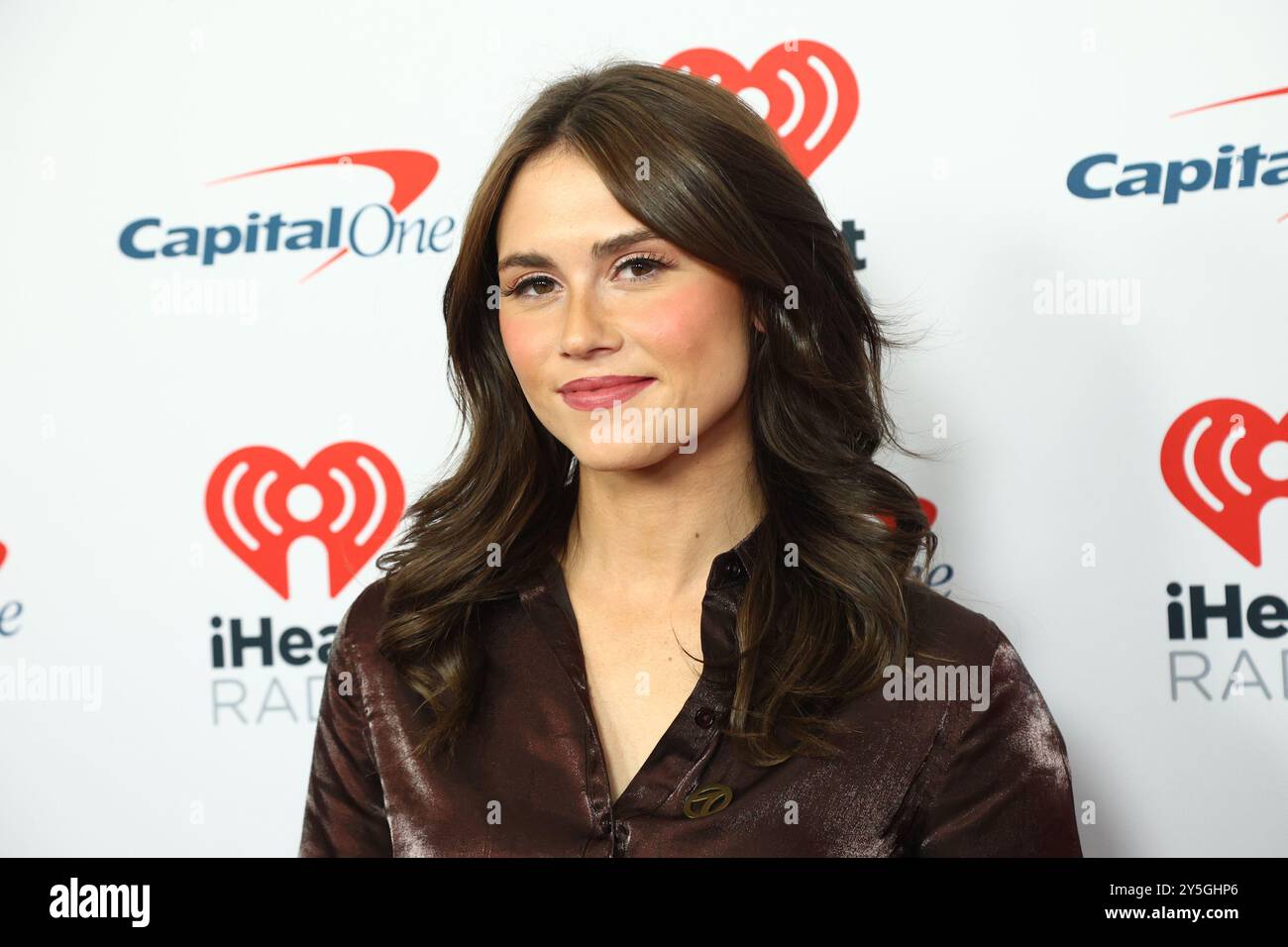 Las Vegas, Usa. September 2024. Die Community-Journalistin Sophie Flay kommt am Samstag, den 21. September 2023, zum iHeartRadio Music Festival in der T-Mobile Arena in Las Vegas, Nevada. Foto: James Atoa/UPI Credit: UPI/Alamy Live News Stockfoto