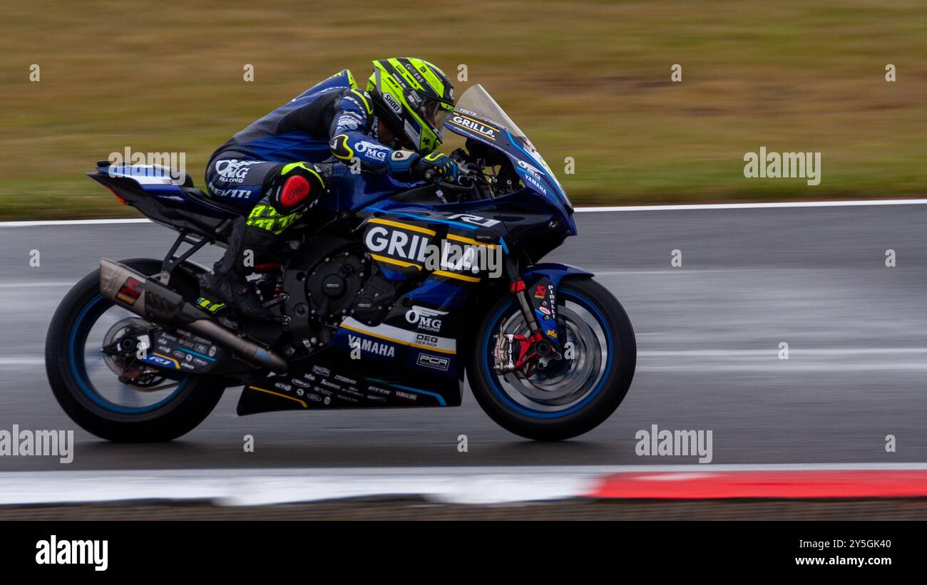 Yamaha Racing in Snetterton Stockfoto