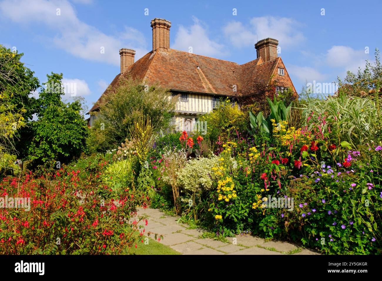 Great Dixter House and Garden, East Sussex, Großbritannien Stockfoto
