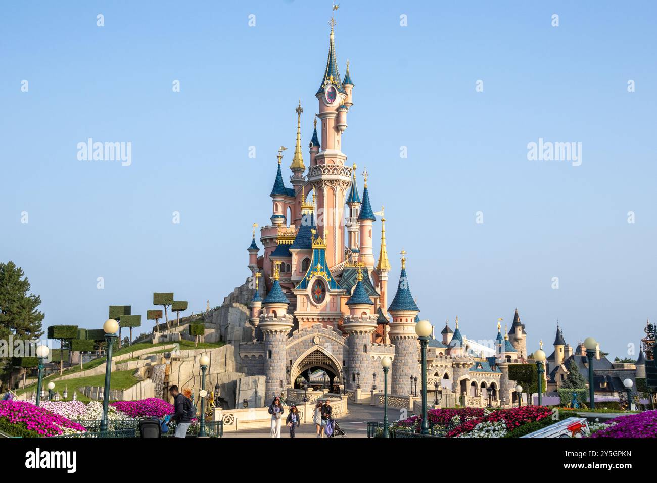 DisneyLand Paris schloss Stockfoto