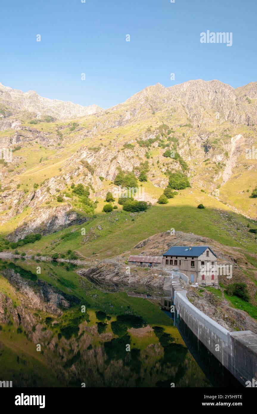 Zuflucht am See von Oô, Comminges, Bagneres-de-Luchon, Haute-Garonne (31), Region Occitanie, Frankreich Stockfoto