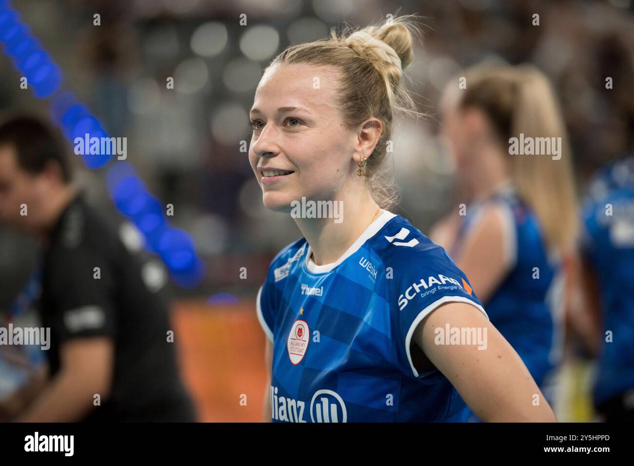 Antonia Stautz (Allianz MTV Stuttgart, #06) / DE, Allianz MTV Stuttgart vs. SSC Palmberg Schwerin, Sparda-Bank Supercup 2024, VBL, Spielzeit 2024/2025, 22.09.2024 Foto: Eibner/Sandy Dinkelacker Stockfoto