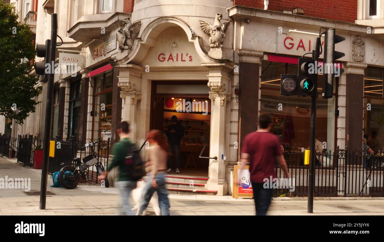 Gail's Bäckerei in der Great Portland Street, London Stockfoto