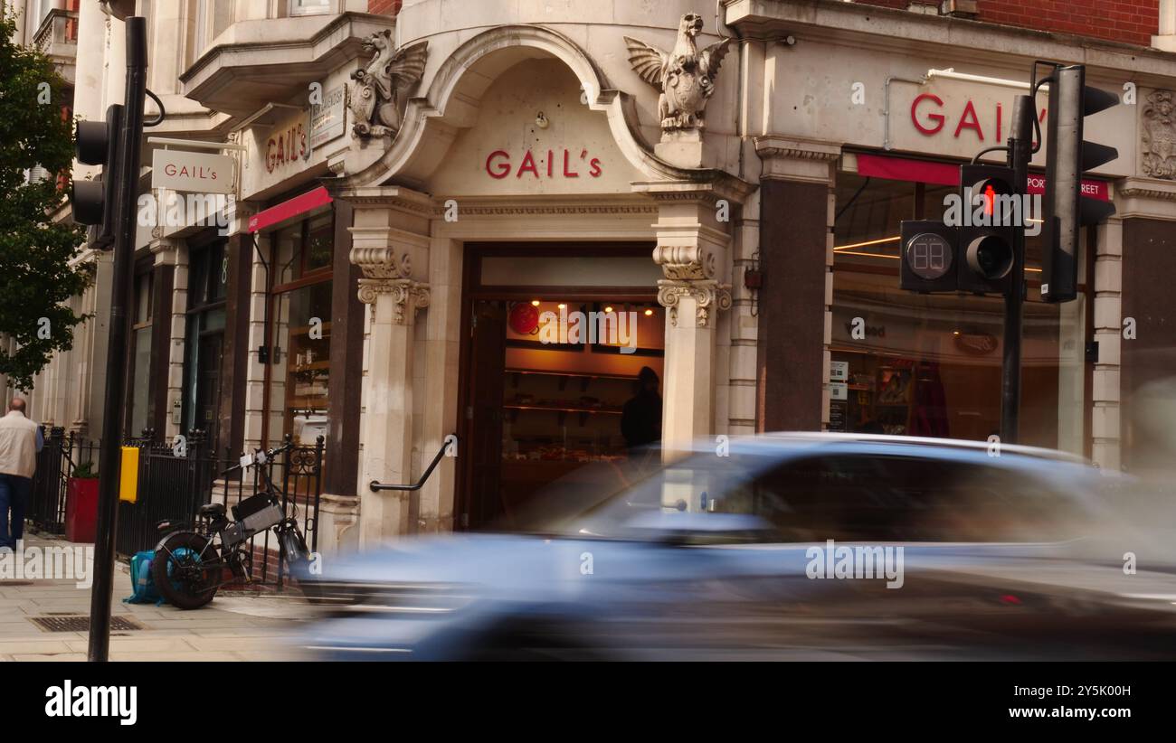 Gail's Bäckerei in der Great Portland Street, London Stockfoto