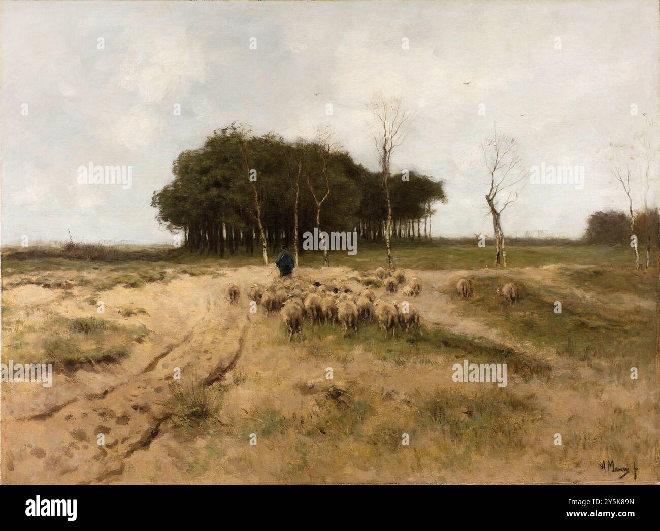 Auf der Heide bei Laren. Anton Mauve. 1887. Stockfoto