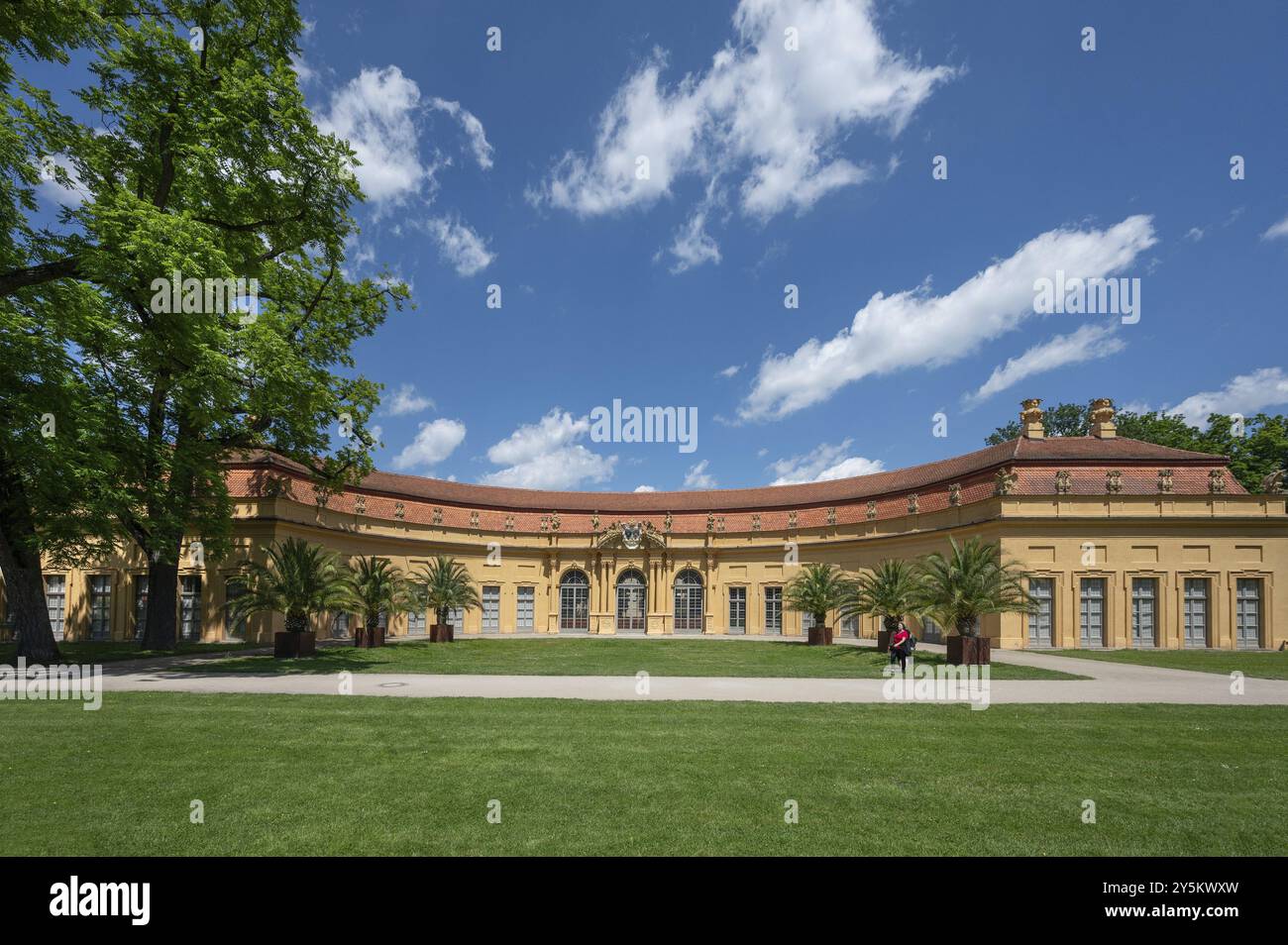 Orangerie im Stadtpark, Erlangen, Mittelfranken, Bayern, Deutschland, Europa Stockfoto