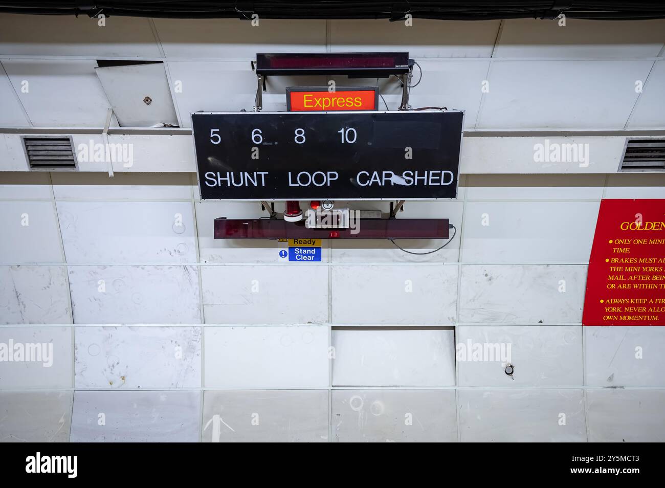 Mail Rail Walk, London Post Office Railway - Postal Museum, Mount Pleasant, London Stockfoto