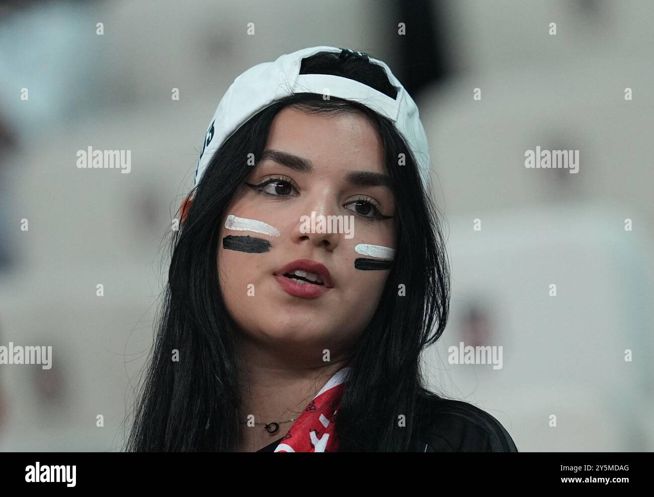 22. September 2024: Besiktas-Fans während eines Spiels der Türkei Süper Ligue, BeÅŸiktaÅŸ J. K gegen Eyüpspor, im Besiktas-Stadion, Istanbul, Türkei. Ulrik Pedersen/CSM Stockfoto