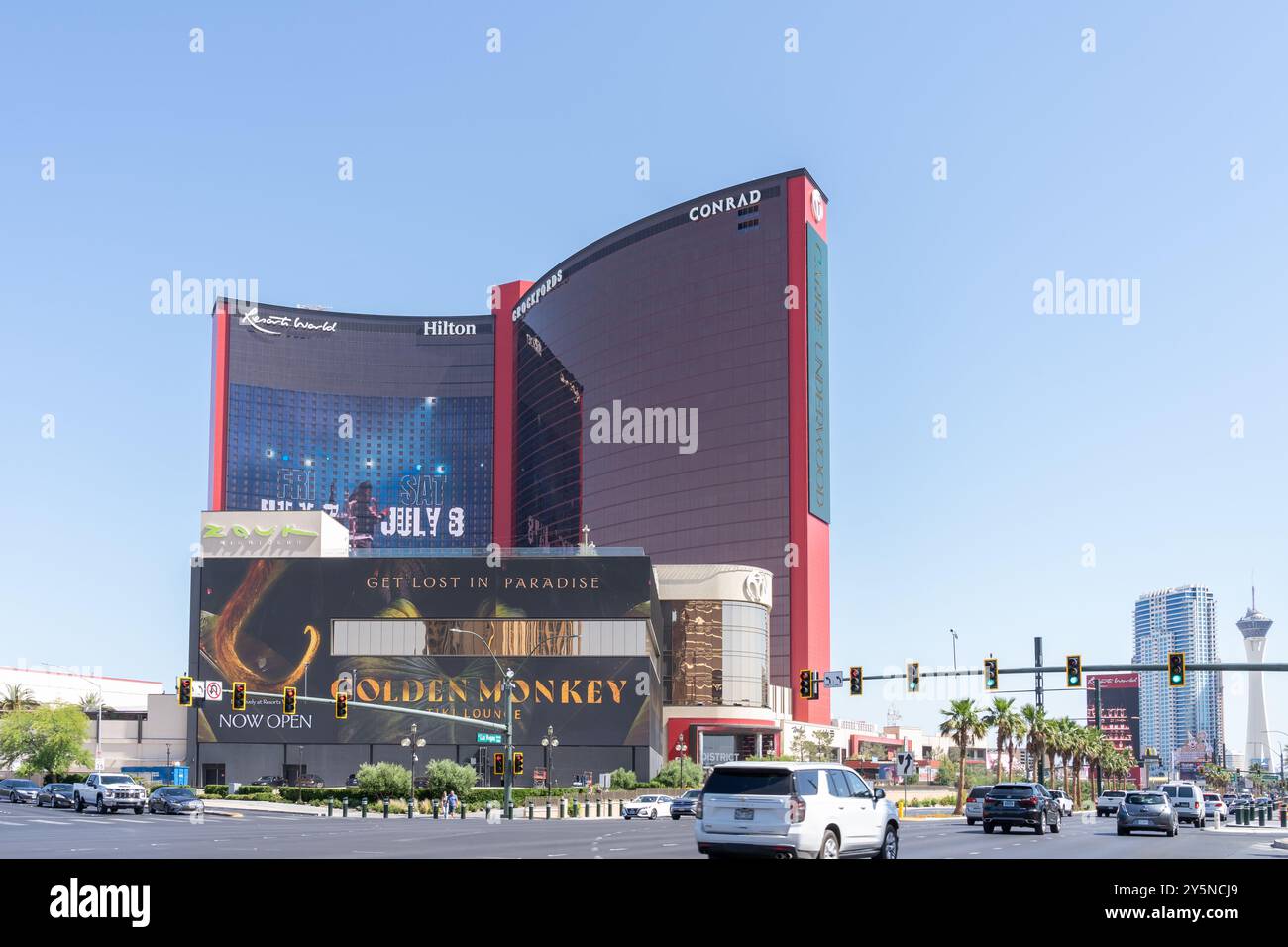 Conrad Las Vegas Hotel im Resorts World in Las Vegas, Nevada, USA Stockfoto