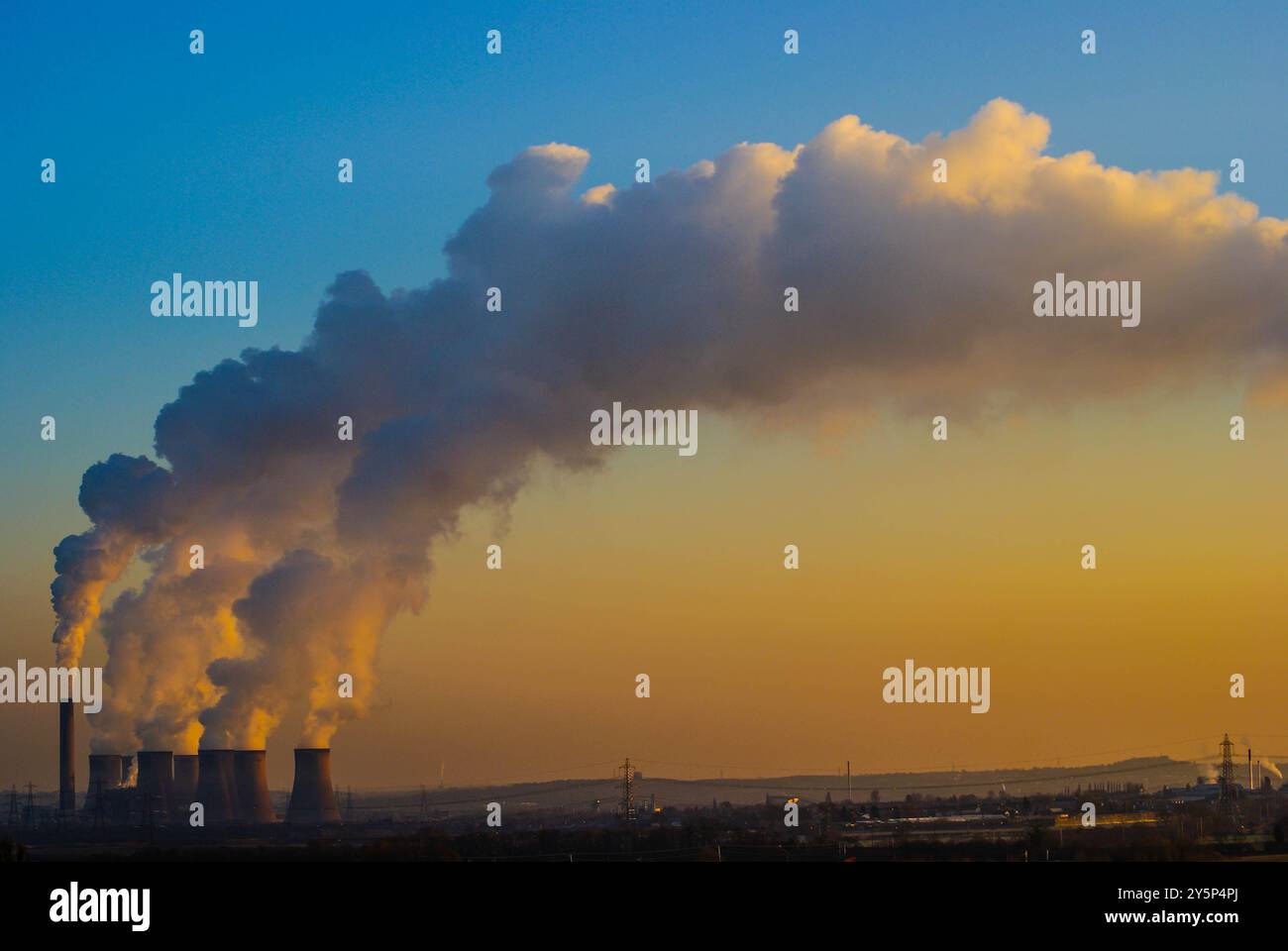 Fiddler's Ferry Power Station, Cheshire, England Stockfoto