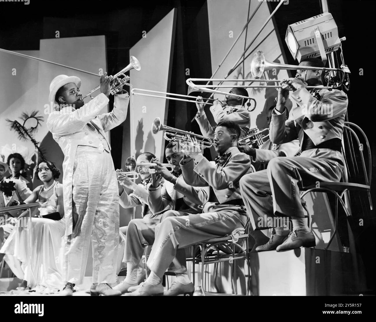 Louis Armstrong, Werbefoto für den Film Doctor Rhythm, 1938 Stockfoto