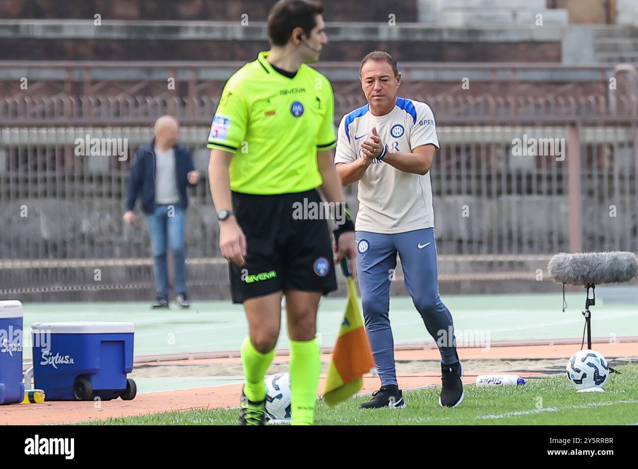 Gianpiero Piovani während des Spiels Inter - FC Internazionale vs AC Milan, italienischer Fußball Serie A Frauen in Mailand, Italien, 22. September 2024 Stockfoto